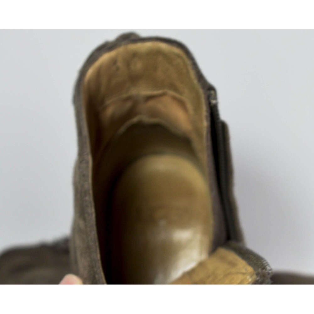 UGG Women's Brown Taupe Suede Corrine Ankle Boots Side Zip Size 9.5 - Picture 8 of 9